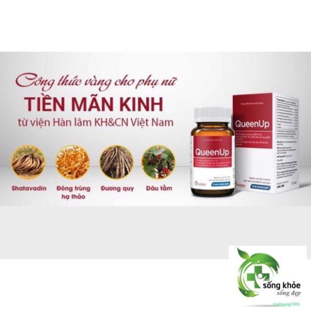 (CHÍNH HÃNG 6 TẶNG 1) QUEENUP- giảm triệu chứng bốc hoả, tiền mãn kinh