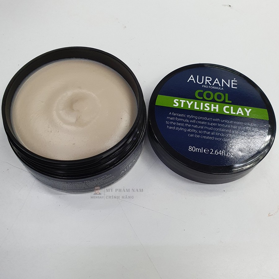 Sáp vuốt tóc Aurane cool stylish clay 80g - nhập khẩu Pháp