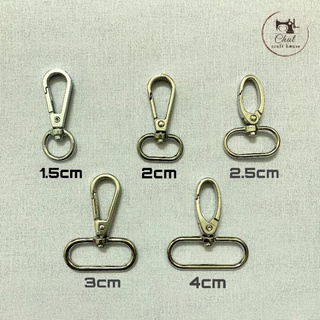 [ĐỦ SIZE] Khoen móc càng cua - MÀU BẠC loại đẹp