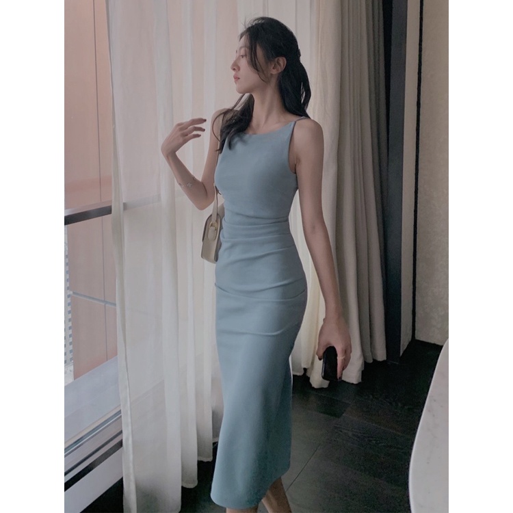 Váy Ba Lỗ Xếp Ly Eclipse Clothing Chất Umi Co Giãn Thiết Kế Tôn Dáng Xẻ Tà Quyến Rũ - Phù Hợp Dạo Phố Hẹn Hò