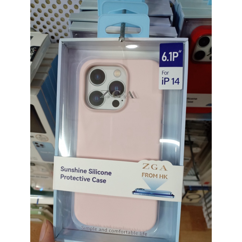Ốp lưng Silicon chống bẩn iPhone 14 Pro,14 pro max chính hãng ZGA
