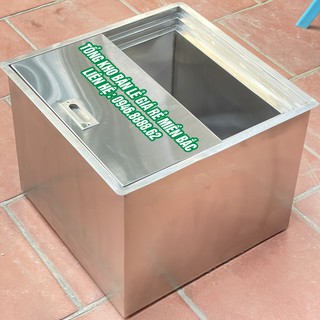 Thùng đá inox, thùng đá inox âm bàn, thùng đựng đá quầy bar