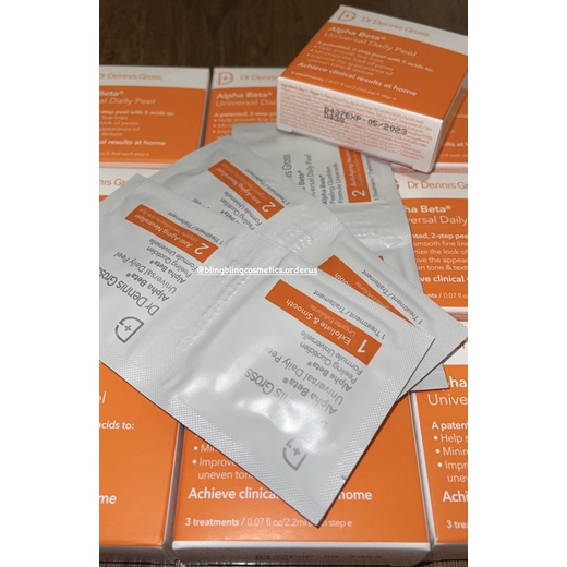 Set 3 khăn giấy peel da Dr Dennis Gross Alpha Beta® Universal Daily