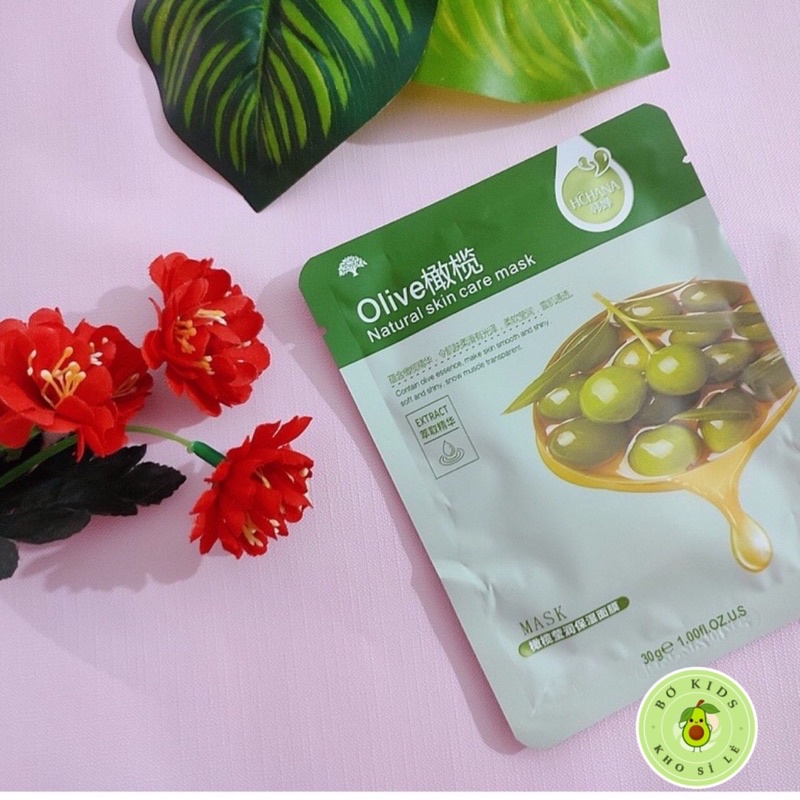 Mặt nạ giấy hoa quả dưỡng trắng da giảm mụn dưỡng ẩm dưỡng da chống lão hóa thải độc