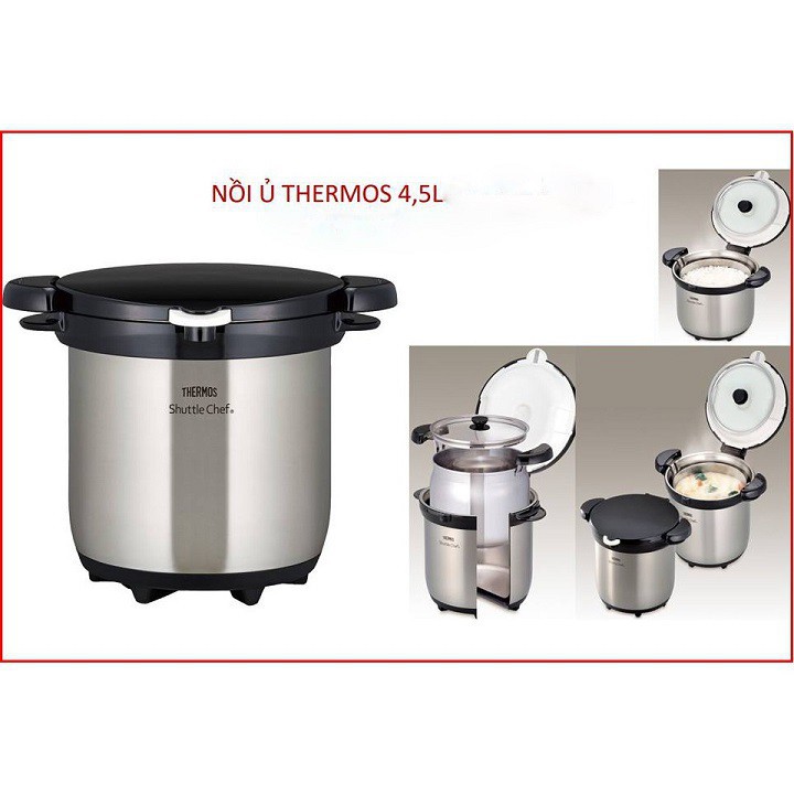 [Sale] Nồi ủ Thermos Nhật Bản 4.5 L