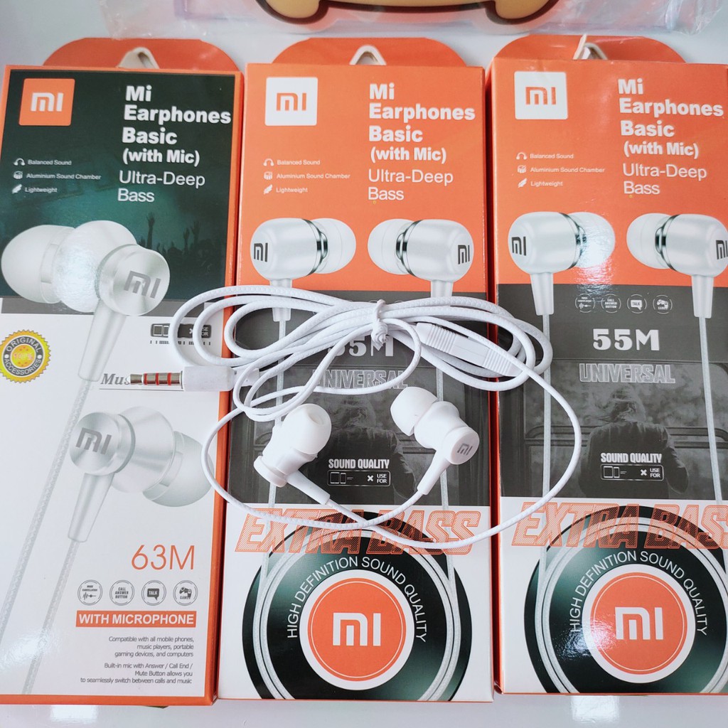 Tai Nghe Xiaomi Stereo Mega 63M/55M - Jack 3.5 , Âm thanh cực hay