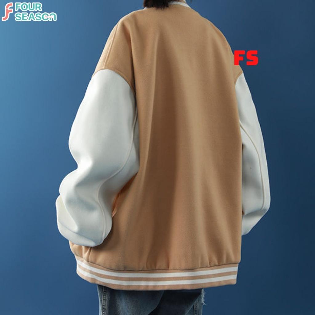 Áo bomber unisex form rộng DINNER BBN04 4S jacket nỉ bông nam nữ streetstyle hottrend mềm mịn rẻ đẹp