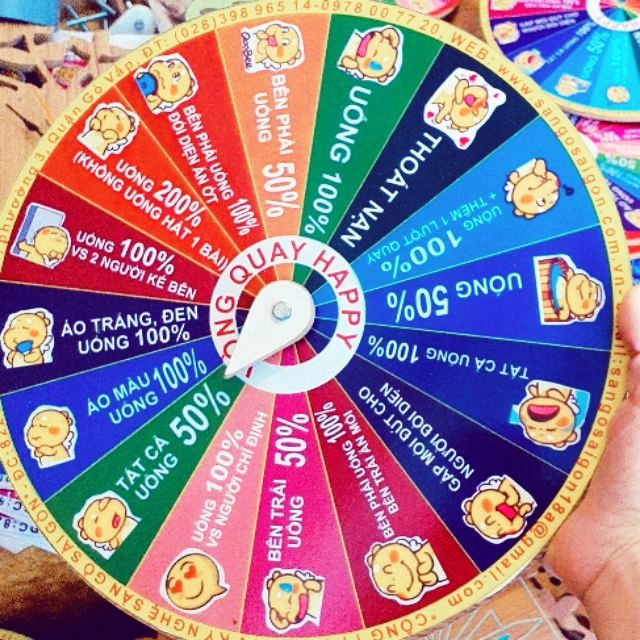 Vòng quay ăn nhậu size 25cm