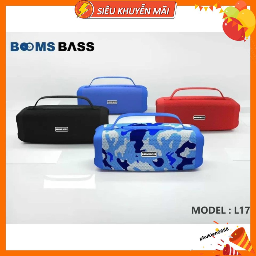 Loa Bluetooth Bombass L17 âm thanh Bass siêu ấm - Hỗ trợ thẻ nhớ,FM,audio 3.5mm hàng cao cấp thumbnail