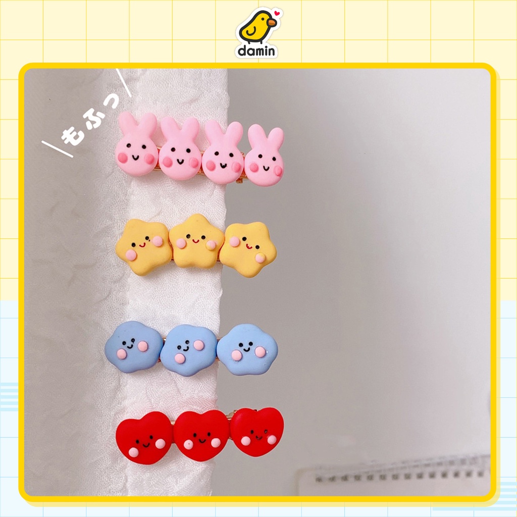 Kẹp Tóc Tiktok Thỏ Sao Mây Trái Tim Siêu HOT TREND CUTE