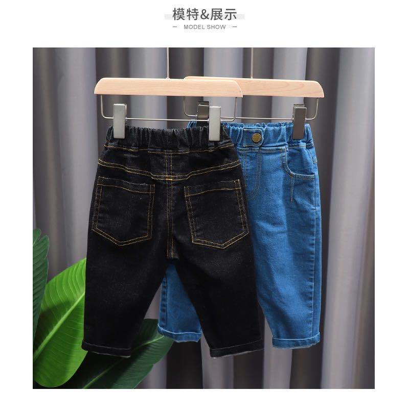 Quần jeans dài phong cách Hàn Quốc năng động thời trang cho bé trai từ 0-5 tuổi