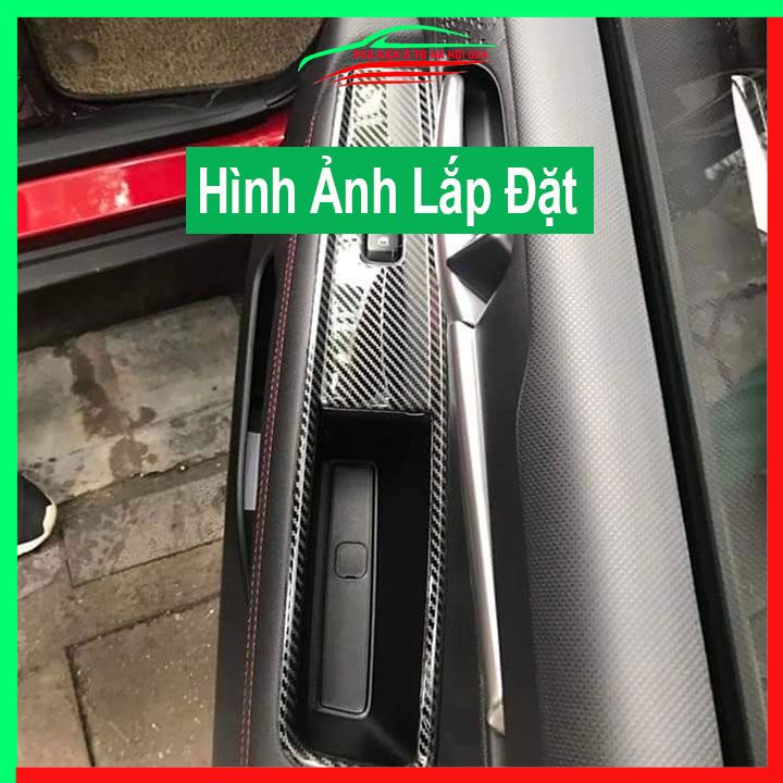 Ốp nội thất xe ô tô Kia Sonet 2021-2023 nhựa ABS vân cacbon