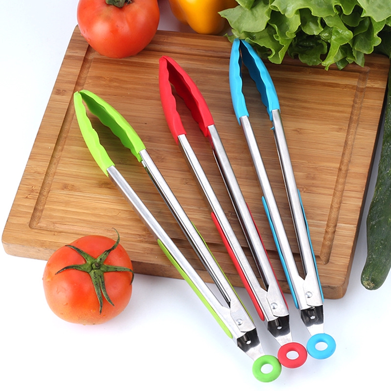 Kẹp gắp thức ăn 12 inch bằng thép không gỉ cao cấp