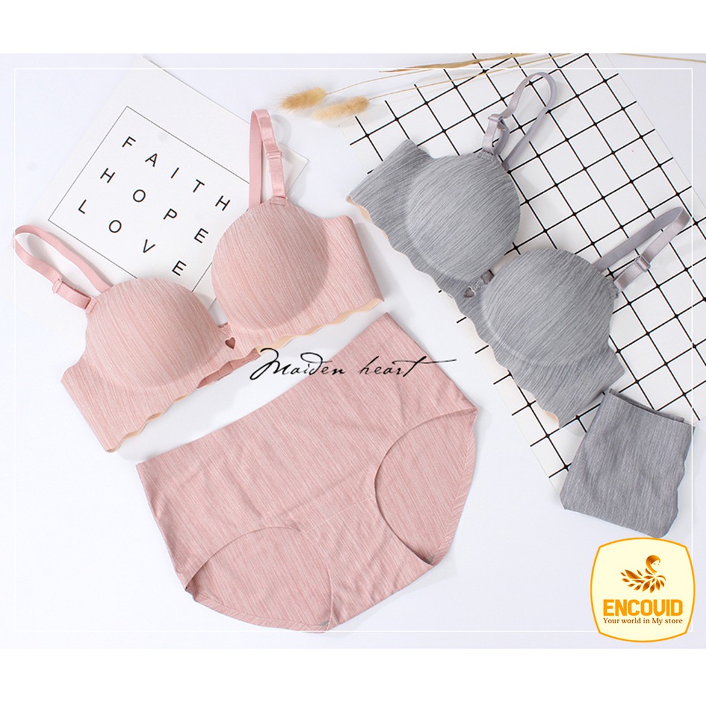 Bộ đồ lót nữ quây su đúc bàn tay không gọng nâng ngực tạo khe siêu đẹp ENCOVID BDT22 | BigBuy360 - bigbuy360.vn