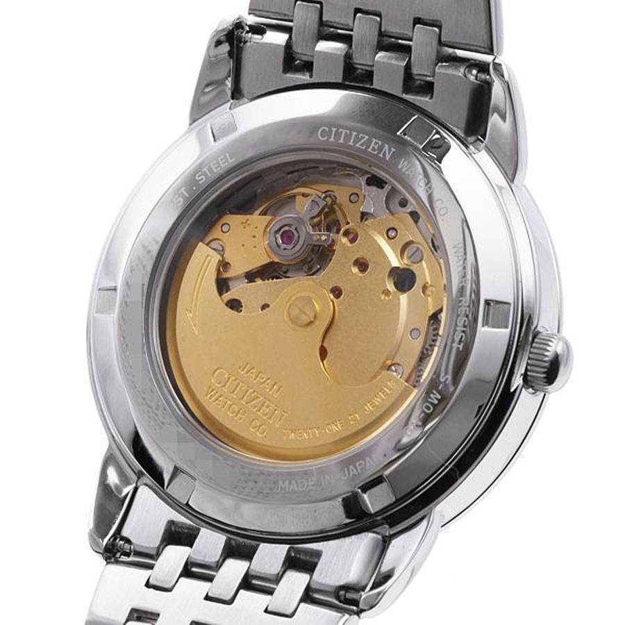 Đồng Hồ Nam Citizen Dây Thép Không Gỉ NH8270-56E - Mặt Đen (Sapphire)