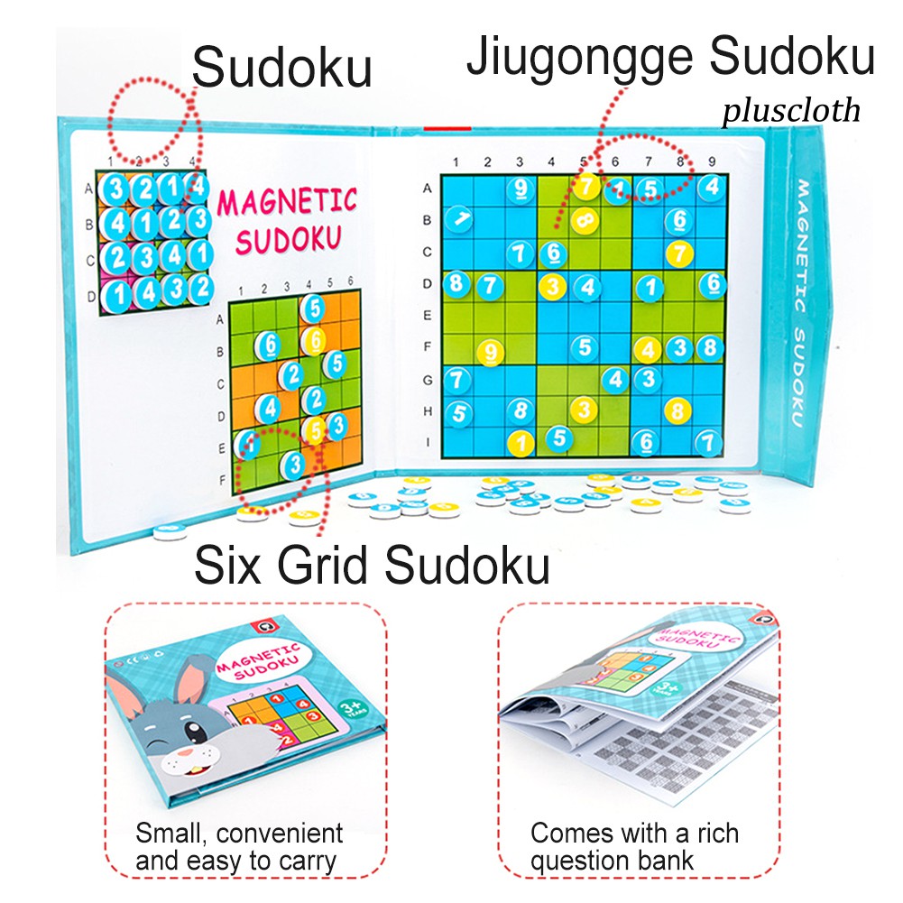 1 Bộ Đồ Chơi Sudoku Xếp Hình Có Thể Tái Sử Dụng Giáo Dục Sớm Cho Bé