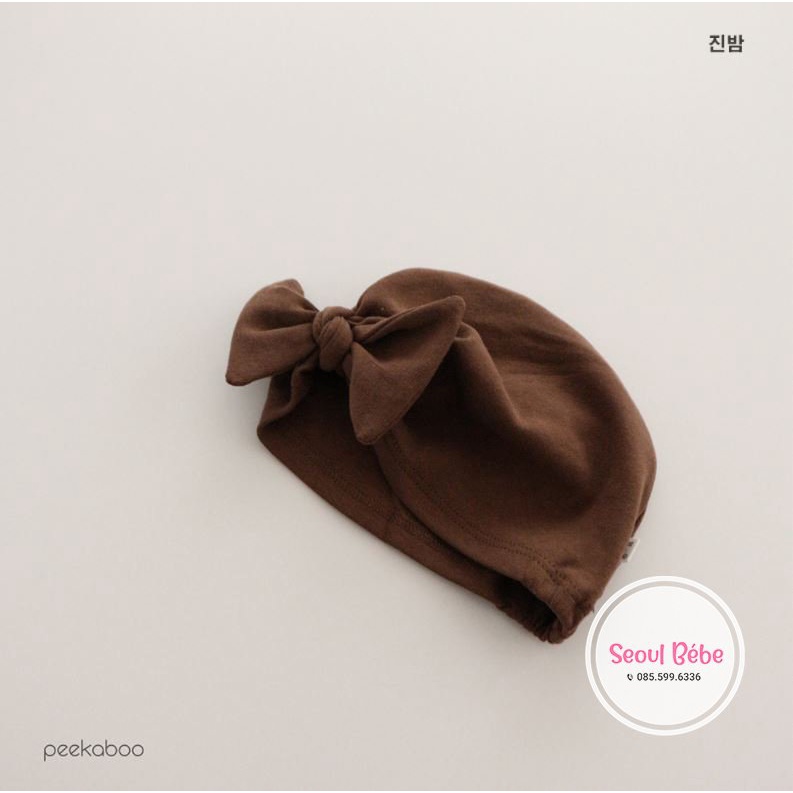 Mũ nơ bộ Peekaboo basic phụ kiện cho bé made in Korea