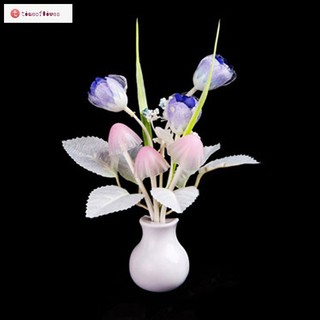 Đèn ngủ LED hình bông hoa nấm dễ thương