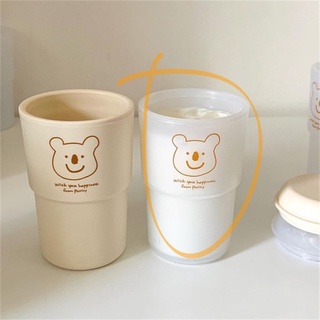 Cốc take away gấu nâu