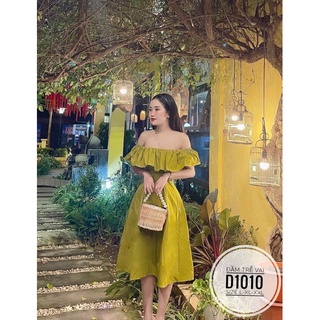 BIGSIZE NHUNG LÊ Đầm trễ vai D1010