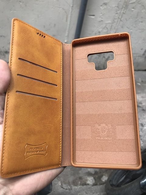 Bao da dạng ví cho Galaxy Note 9 hiệu Nuoku xịn chính hãng