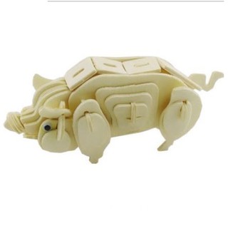 Đồ chơi lắp ghép gỗ 3D Con lợn
