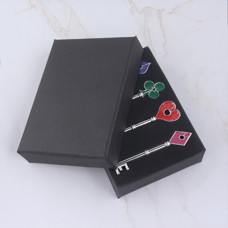 Bộ 4 Móc Khóa Hóa Trang Trò Chơi Trái Tim / Mận / Vuông RPD Dành Cho Nam