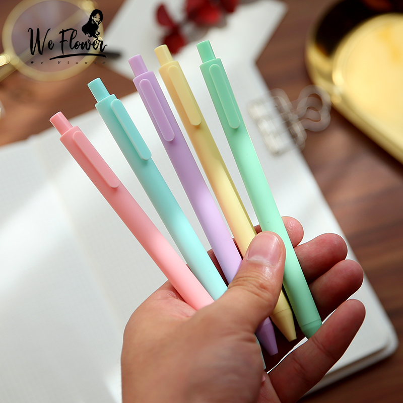 We Flower Bút bi thân nhiều màu sắc xinh xắn ngòi 0.5mm