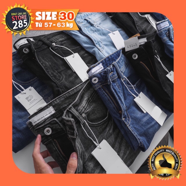 SIZE 30 CAO CẤP 🔥S30L2 Các mẫu Quần jean vnxk chất lượng - co giãn - Slimfit