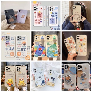 （Random Color）Phone case suitable for iPhone 6 to 12 TPU cartoon couple mobile phone cover