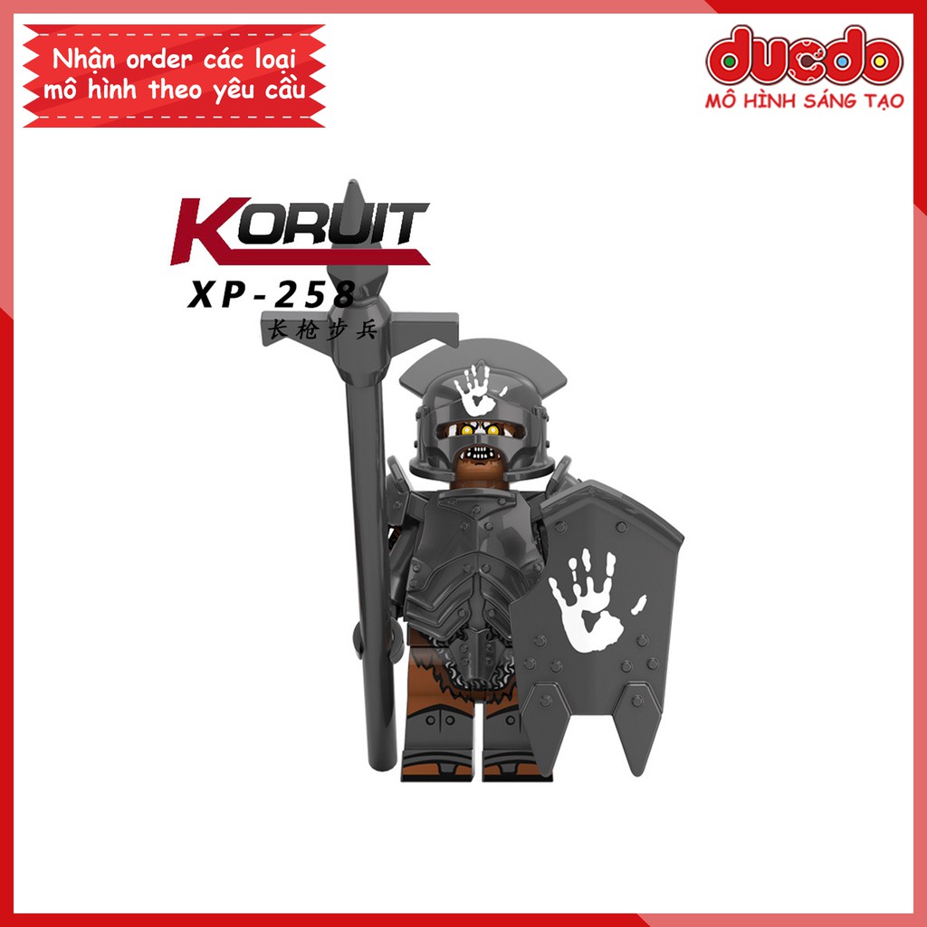 Minifigures đạo quân Uruk phim Chúa Tể Những Chiếc Nhẫn - Đồ chơi Lắp ghép Xếp hình Mô hình Mini KORUIT KT1033