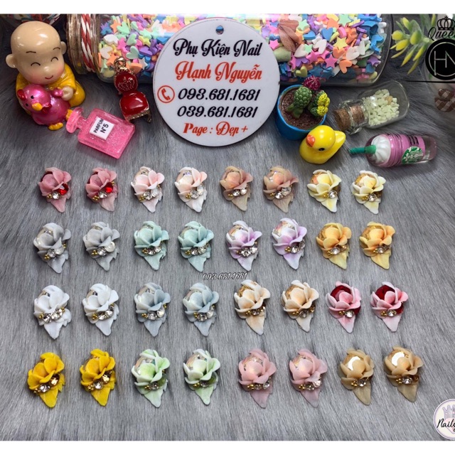 Hoa Bột: set 2 bông Hoa Huệ Đá