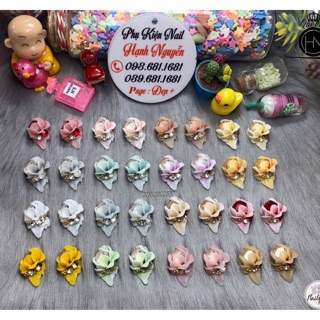 Hoa Bột: set 2 bông Hoa Huệ Đá
