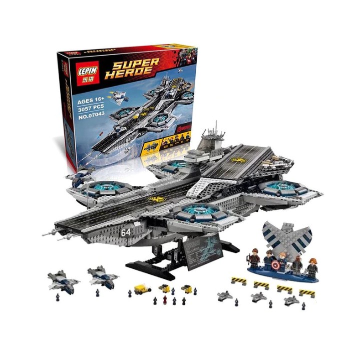 Lego Lắp Ráp Xếp Hình Hàng Không Mẫu Hạm Vũ Trụ Đội Quân Liên Minh Công Lý 3069 Khối LEPIN07043