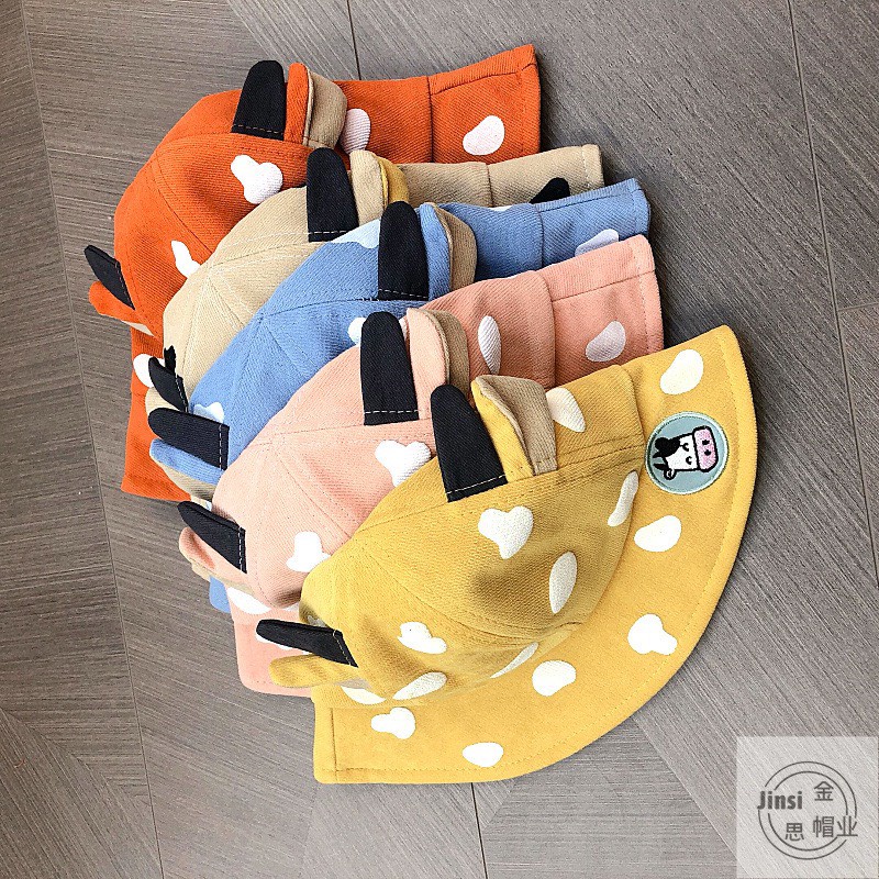 Mũ bucket cho bé Jasmine Baby hình bò sữa (6m-2y)
