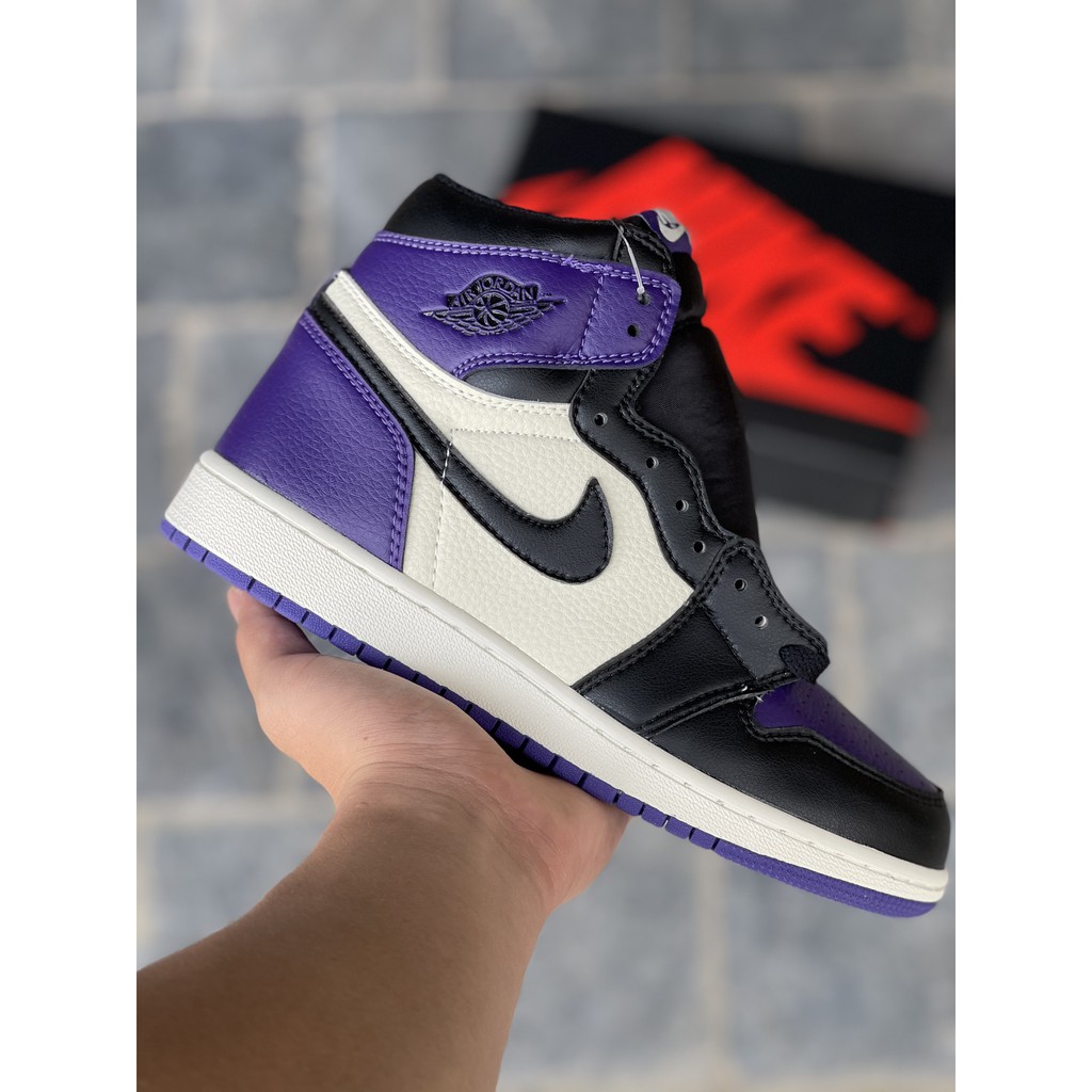 Giày thể thao nam nữ Jordan 1 Retro High Court Purple cao cổ hàng Siêu Cấp chuẩn