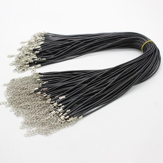 Set 10 Dây Da Bện Làm Vòng Cổ Phong Cách Hàn Quốc