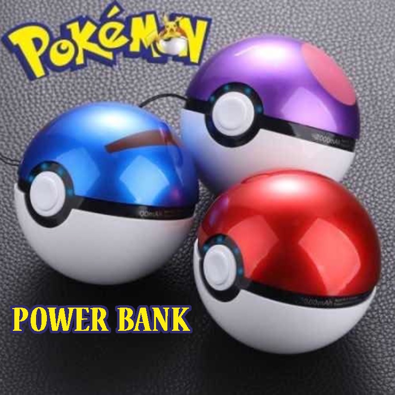 Powerbank Năng Lượng Hoạt Hình Dễ Thương 100000Bộ Đồ Chơi Quả Bóng Pokemon Go Mini Sức Chứa Lớn Dành Cho Bé Trai