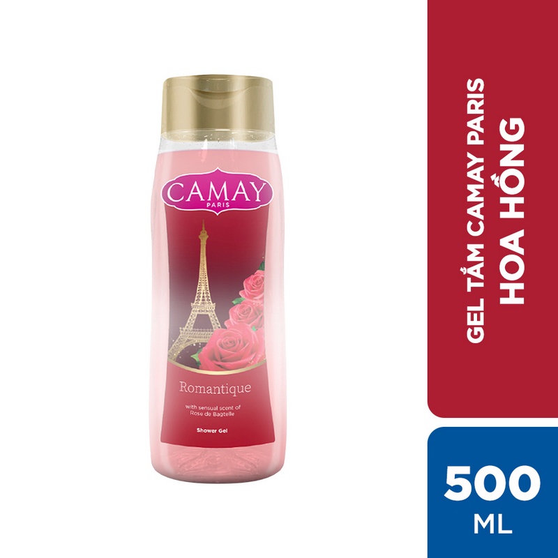 [Mã COSUI03 giảm 8% đơn 150K] Gel tắm Camay Paris 500ml - Hương hoa hồng/Bưởi Hồng/Oải Hương