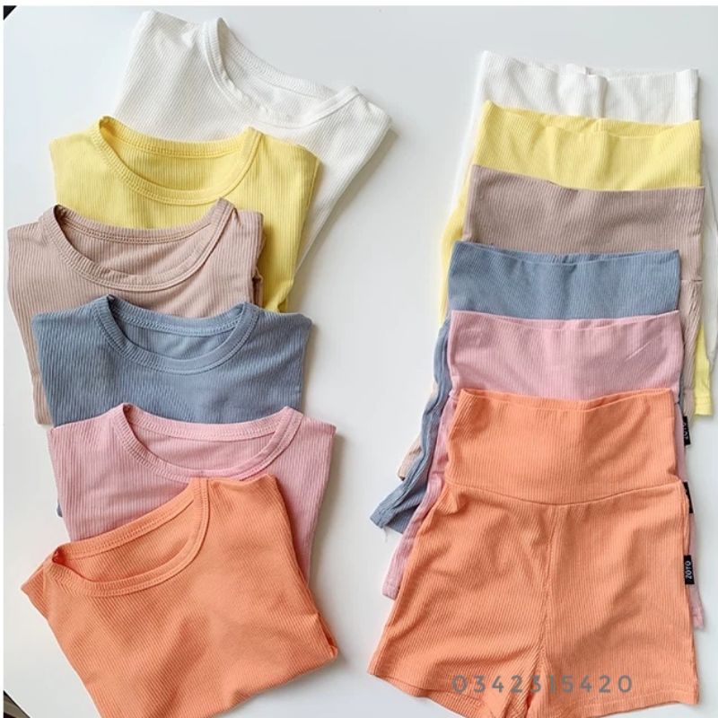 [PEEKABOO] Bộ Cộc Thun Tăm Quảng Châu Cao Cấp