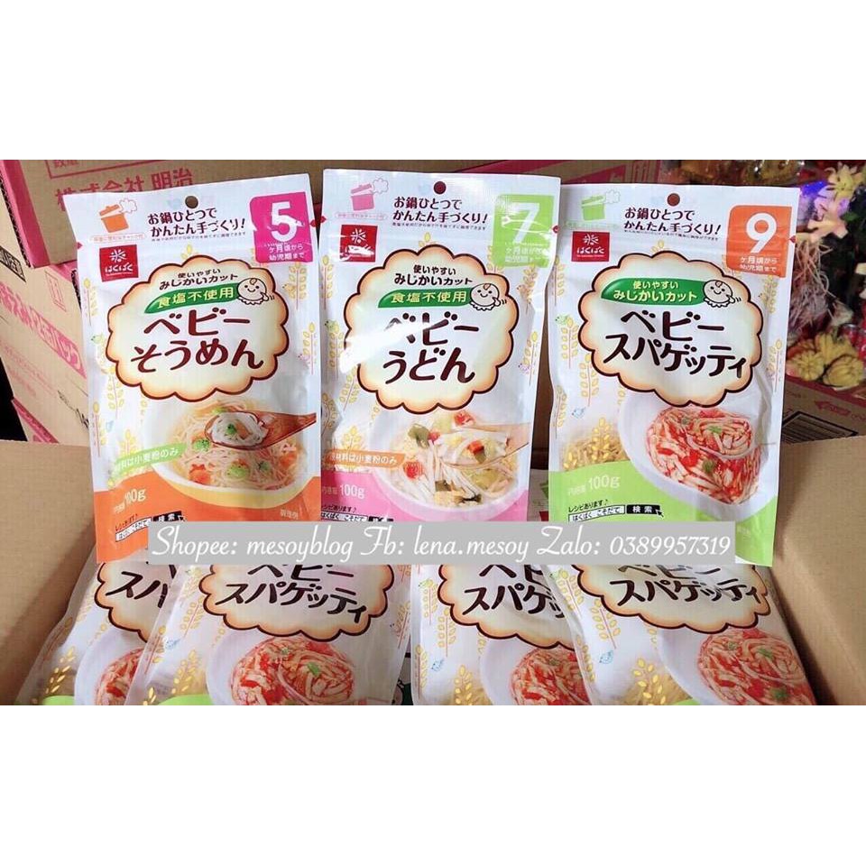 Mì somen, udon, spaghetty tách muối cho bé 5m+