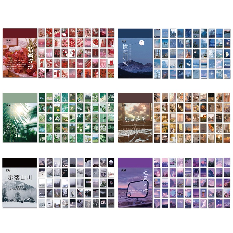 Set 50 Tấm Thẻ Giấy Làm Album Thủ Công DIY Dành Cho Trẻ Em Và Người Lớn