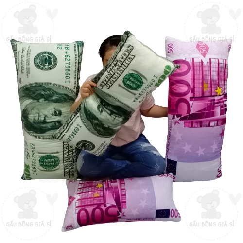 GỐI ĐÔ LA GỐI ÔM DOLA GỐI 3D ĐÔ LA