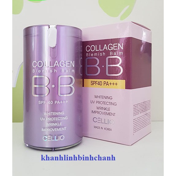 Kem nền Cellio Collagen Blemish Balm BB SPF 40 PA+++