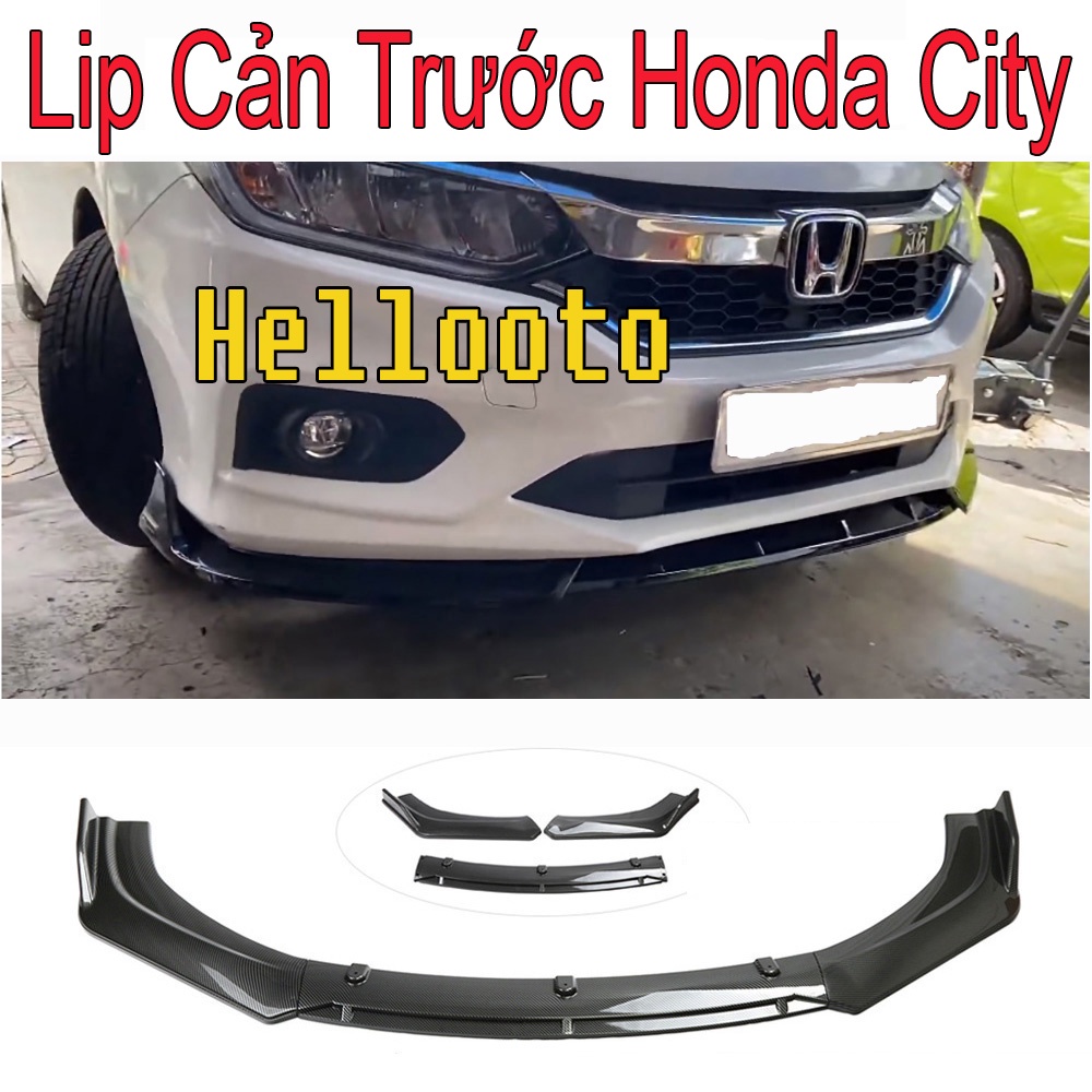 Lip trước, cản trước thể thao Honda City 2014-2022 Mẫu M01 Hellooto