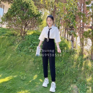 Quần Vuông Dọc Đai cao Độ dài 94