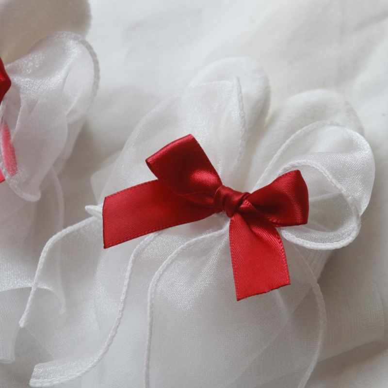 Vớ Sợi Thủy Tinh Phối Tai Thỏ Phong Cách Lolita Xinh Xắn Cho Nữ