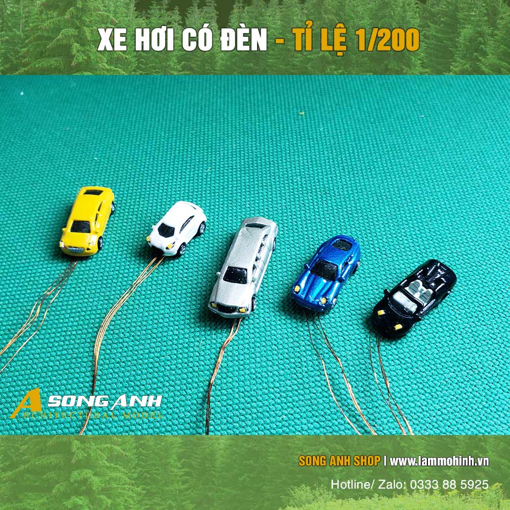 Xe mô hình mini dùng cho sa bàn | Tỉ lệ 1/200 | nhiều loại