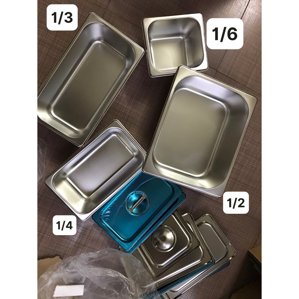 [SỈ] Khay Đựng Topping Inox Sâu 10cm (Có Nắp) - Khay Đựng Chè, Trân Châu, Topping Pha Chế - Thyna Store | BigBuy360 - bigbuy360.vn