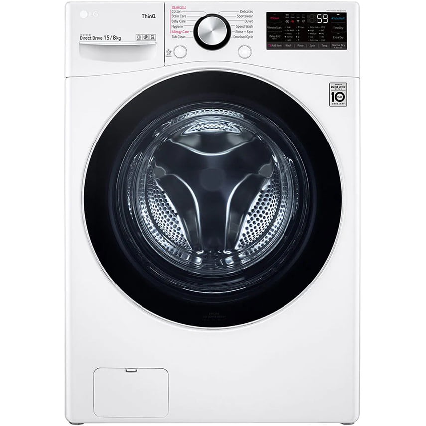 Máy giặt sấy LG F2515RTGW giặt 15 Kg sấy 8 kg(LH Shop giao hàng miễn phí tại Hà Nội)